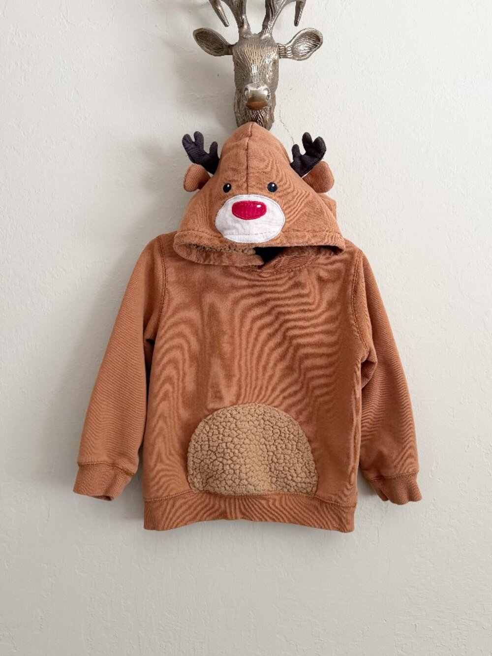 Gymboree Reindeer Hooded Sweatshirt • 4T